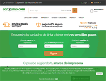 Tablet Screenshot of conzumo.com